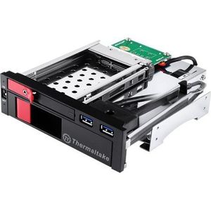 Thermaltake HDD pocket - Rack paneel 2xUSB 3.0 SATA3 3.5  inch+ 2.5 inch, zwart