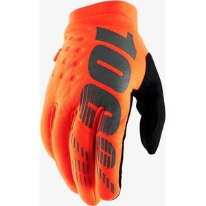 100% handschoenen BRISKER Youth Glove fluo oranje zwart roz. XL (długość hand 171-181 mm) (DWZ)