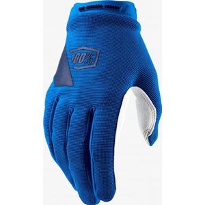 women s 100  ridecamp blue long gloves