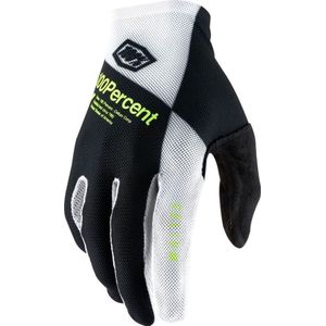 100% Unisex Handschuhe Celium, Schwarz Weiß, L, HU-GLO-0050