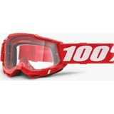 Ride100percent ACCURI 2 bril, rood, transparant, volwassenen, uniseks, rood, standaard