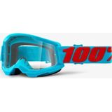 100  strata 2 goggle  summit red blue  clear lenses