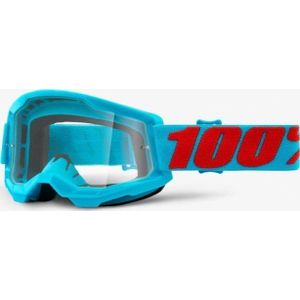 100  strata 2 goggle  summit red blue  clear lenses