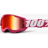 100% bril STRATEG 2 FLETCHER (rood Mirror Air Anti-Fog, LT 38%+/-5%) (NEW)