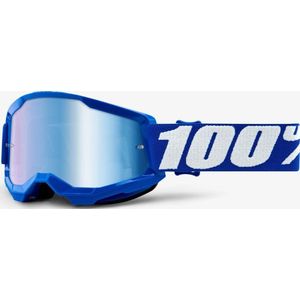 100  strata 2 kids goggle  blue  blue mirror lenses