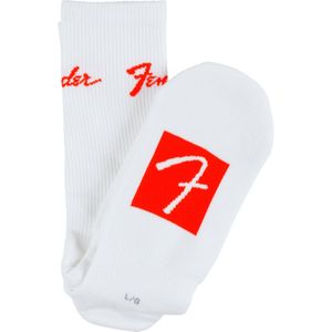 Fender Logo Stomp Socks White Large