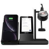 Yealink WH66 Mono Teams Gepersonaliseerde audiovergaderingssysteem Draadloos Hoofdband Kantoor/callcenter USB Type-A Bluetooth Oplaadhouder Zwart
