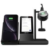 Yealink WH66 Mono Teams Gepersonaliseerde audiovergaderingssysteem Draadloos Hoofdband Kantoor/callcenter USB Type-A Bluetooth Oplaadhouder Zwart