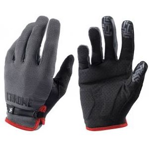 chrome cycling gloves grey  black