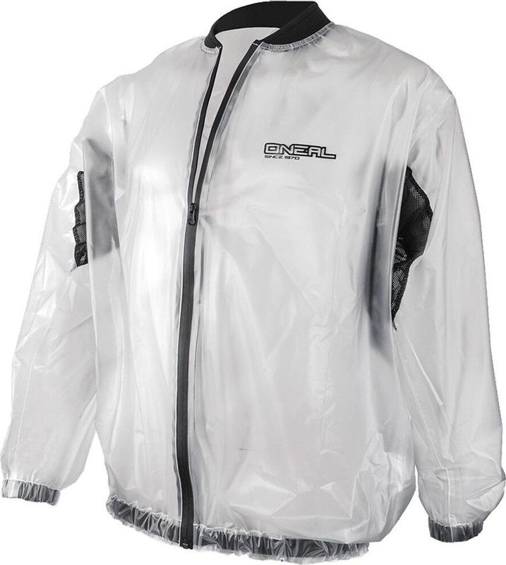 O'NEAL - Splash Rain Jacket - Regenjas - Transparant - Waterdicht, PVC, Neopreen Kraag, Mesh-Inzetstukken