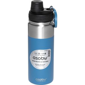 Asobu Alpine Flask Thermosbeker Blauw 530 ml Dubbelwandig tot 12 uur warm tot 24 uur koud