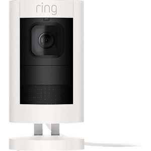 Ring Stick Up Cam Elite, HD-beveiligingscamera met tweeweg-audio, wit