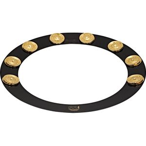 Meinl Percussion Backbeat Pro Tamboerijn, tamboerijn accessoire voor drums met een diameter van 35,5 cm, messing legering, messing, zwart/goud (BBP14)