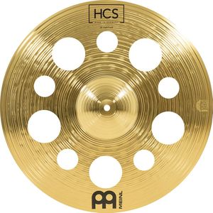 Meinl Cymbals HCS HCS18TRC Trash Crash bekken met videogaten voor batterij 45,72 cm traditionele afwerking messing