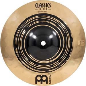 Meinl Cymbals Classics Custom Dual 10"" Splash Cymbal voor Drumset, Donker/Briljant — Made in Germany — B12 Bronze, 2 jaar garantie, (CC10DUS)