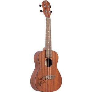 Ortega Guitars Linkshandig concert ukelele - akoestiek - Bonfire serie - sapele, natuur (RU5MM-L)