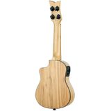 Ortega Guitars Sopran Ukulele Elektro-Akustisch – Bamboo Series – Inklusive Gigbag – Bambus, Natur (RUNAB-SO)