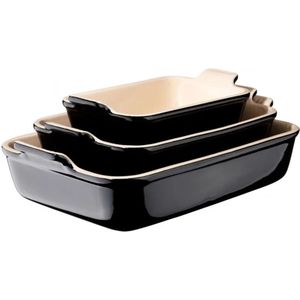 Le Creuset - Ovenschaal - Ebbenzwart - Rechthoek - 26 x 19 cm