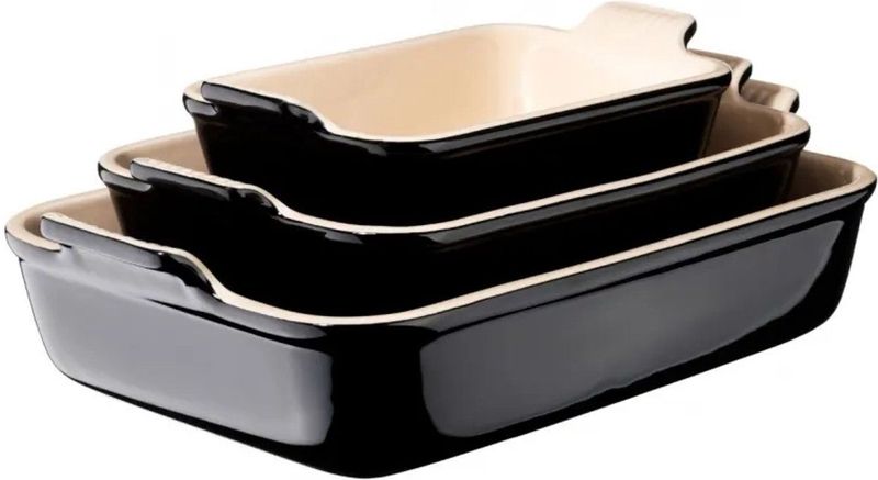 Le Creuset - Ovenschaal - Ebbenzwart - Rechthoek - 26 x 19 cm