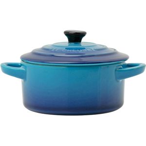 Le Creuset Serveerpannetje / Mini Braadpan Signature Azure ø 10 cm / 250 ml