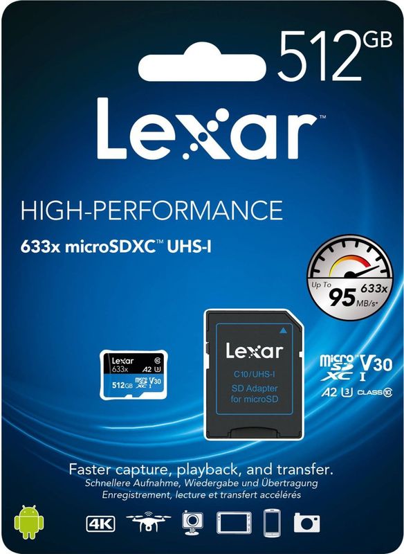 Lexar microSDXC High-Performance UHS-I 633x 512GB