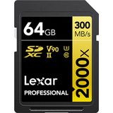 Lexar Professional 2000x 64 GB SDHC UHS-II Klasse 10