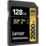 Lexar - Professional 2000x - Geheugenkaart - Goud - 128 GB - UHS-II