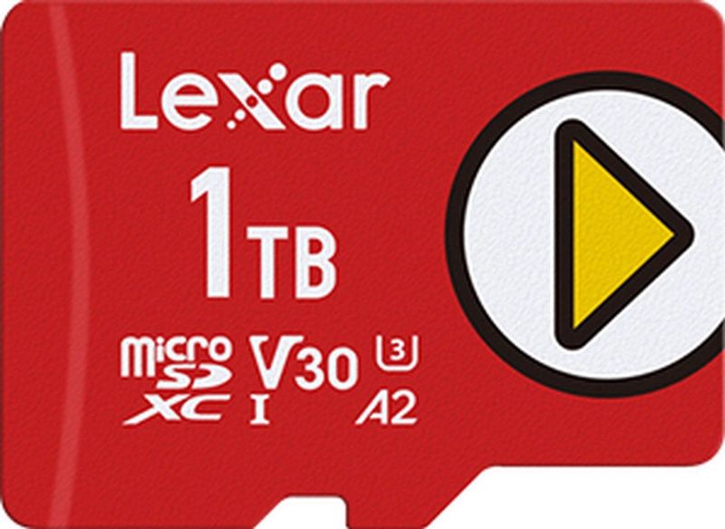 Lexar - PLAY - microSDXC Geheugenkaart - Rood - 1000 GB - U3 - UHS-I