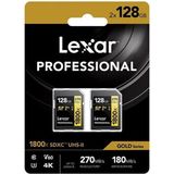 Lexar Professional GOLD SDXC 128GB UHS-II V60 - 2 Pack