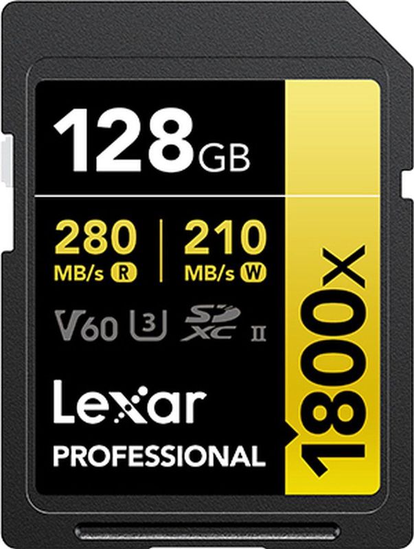 Lexar Professional GOLD SDXC 128GB UHS-II V60 - 2 Pack