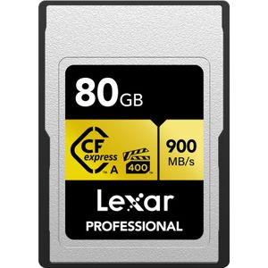 Lexar CFexpress LCAGOLD 80 GB Type A Professional geheugenkaart Gold