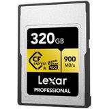 Lexar CFexpress PRO Type A Gold Series 320GB - Lezen 900MB/s, Schrijven 800MB/s - VPG400
