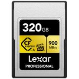 Lexar CFexpress PRO Type A Gold Series 320GB - Lezen 900MB/s, Schrijven 800MB/s - VPG400