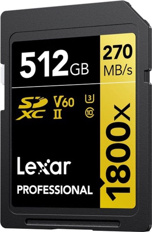 Lexar SDXC Professional 512GB UHS-II V60 - 270 MB/s