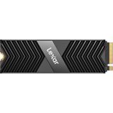 Lexar Professional 2TB NM800 PRO met M.2 2280 PCIe Gen4x4 NVMe SSD koellichaam, leessnelheid tot 7500 MB/s, voor spelers en makers (LNM800P002T-RN8NG)