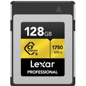 Lexar CFexpress Geheugenkaart PRO Type B Gold series 128 GB - R1750 /W 1500 MB/s