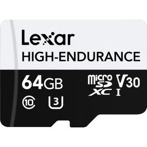Lexar - High-Endurance Geheugenkaart - 64GB - microSDXC - UHS-I