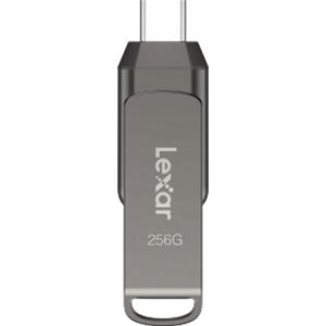Lexar JumpDrive LJDD400256G-BNQNG USB flash drive 256 GB USB Type-C 3.2 Gen 1 (3.1 Gen 1) Grijs