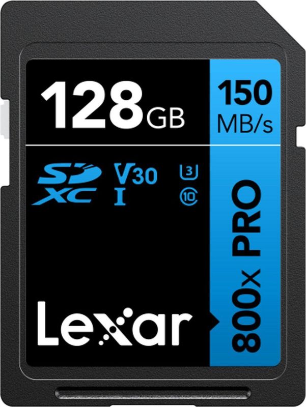Lexar - High-Performance 800x PRO - Geheugenkaart - Zwart - 128GB