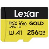 Lexar - microSDXC Gold Series - 256GB - UHS-II - Lezen 280MB/s - Schrijven 100MB/s