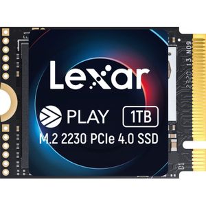 Lexar SSD PLAY schijf PCIe4.0 2230 5200/4700MB/s (1000 GB, M.2 2230), SSD