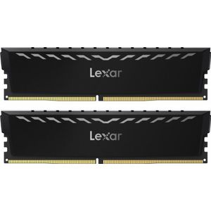 Lexar Thor LD4U08G36C18LG-RGD - Geheugen - DDR4 - 16 GB: 2 x 8 GB - 288-PIN - 3600 MHz / PC4-28800 - CL18 - 1.35V - XMP 2.0 - zwart