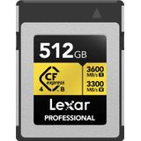 Lexar - CFexpress Pro Type B Gold 512GB - Geheugenkaart - R3600/W3300