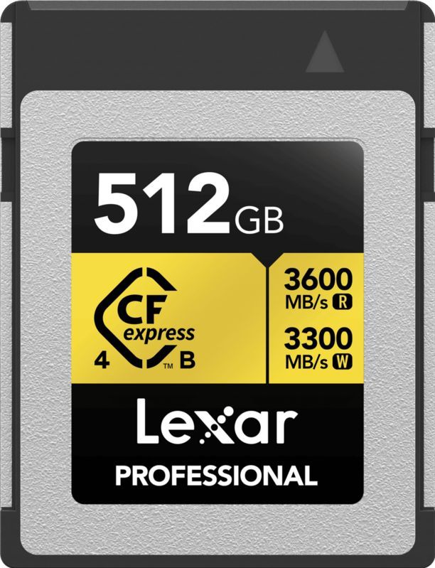 Lexar - CFexpress Pro Type B Gold 512GB - Geheugenkaart - R3600/W3300