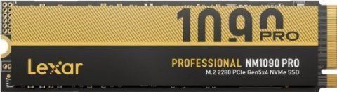 Lexar - Professional NM1090 Pro - SSD - Zwart - 2TB - PCI Express 5.0 x4 - NVMe 2.0 - 1400TBW