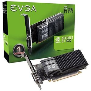 EVGA GeForce GT 1030 SC 2 GB GDDR5 Laag profiel, passief zwart