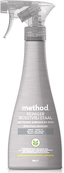 Method - Roestvrij Staal Reiniger - Biologisch - Gerecycled Plastic Fles met Spray