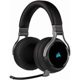 CORSAIR VIRTUOSO RGB WIRELESS High-Fidelity Gaming Headset - 7.1 Surround Sound - Abnehmbares Omnidirektionales Mikrofon - iCUE-Kompatibel - PC, Mac, PS5, PS4, Nintendo Switch, Mobile - Carbon