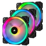 Corsair Ll Series, Ll120 Rgb, 120Mm Dual Light Loop Rgb Pwm Fan, 3 Fan Pack Met Lighting Node Pro,3 x 120 mm Lüfter,Zwart