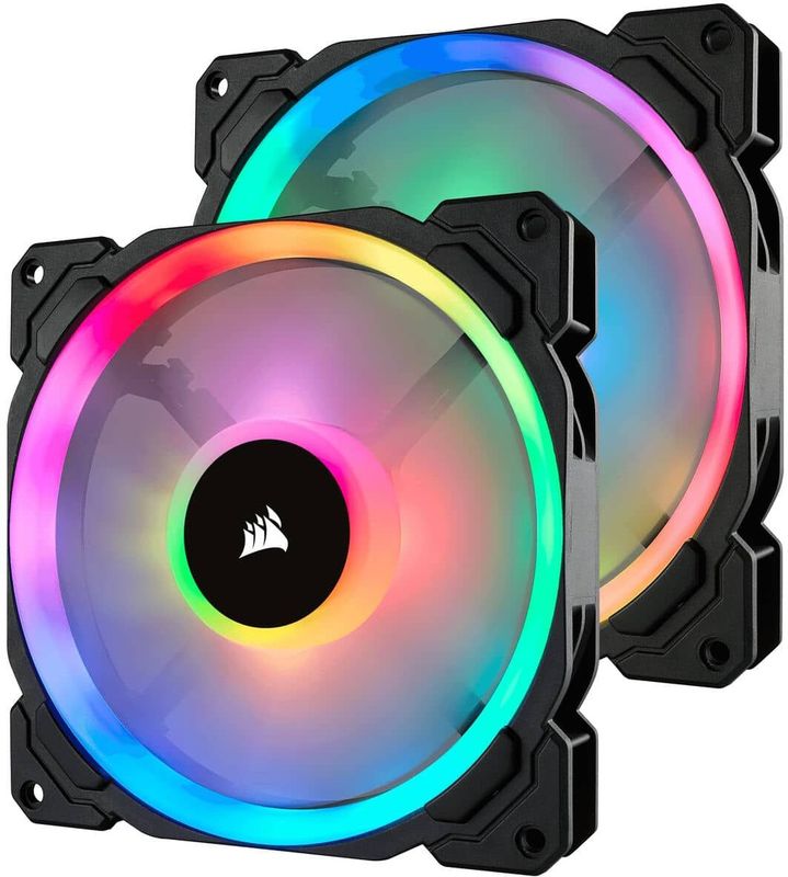 Corsair Ll140 (140 mm, 2 x), PC ventilator, Zwart